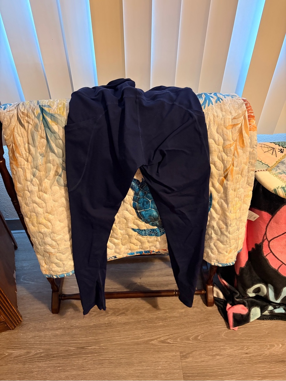 Navy Blue Athletic Leggings